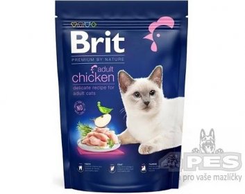 Brit Premium by Nature Cat Adult Chicken 1,5 kg - 4pes.cz