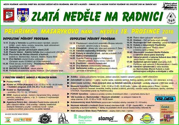 Zlatá neděle na radnici: Pelhřimov