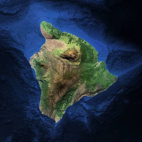 Map of Big Island of Hawaii