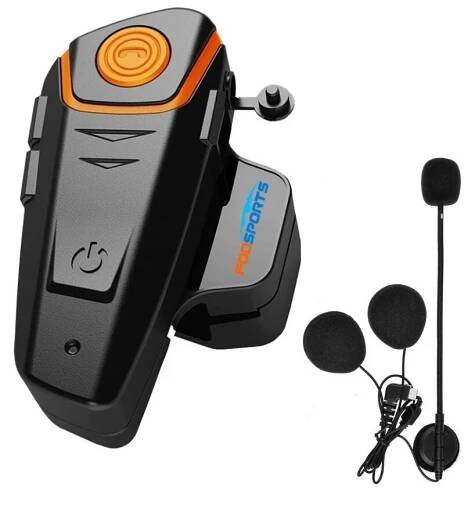 Fodsports BT-S2 Pro motorcycle intercom with accessories