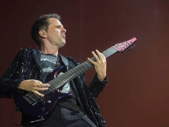 Matt Bellamy of Muse performing live