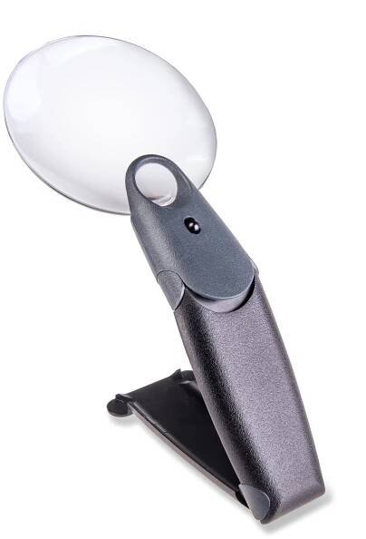 Zvětšovací sklo Carson FreeHandTM 2.5x Power LED Lighted HandHeld/Hands-Free Magnifier, 5.5x Spot Lens