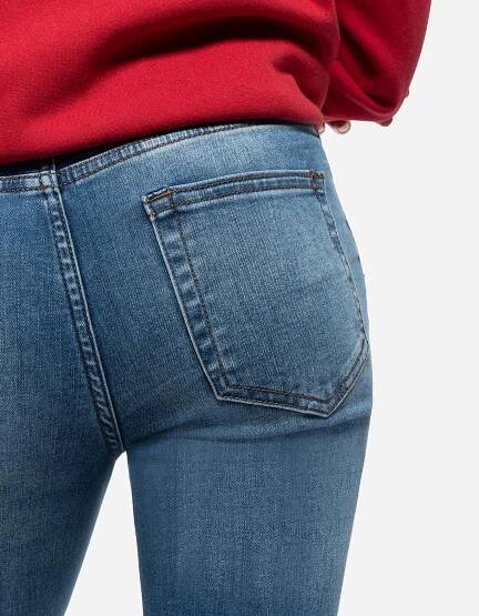 Džínsy - Bootcut Fit - modra