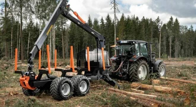 BMF12T2 – Dvounosníkový vyvážecí vlek s nosností až 12 t.