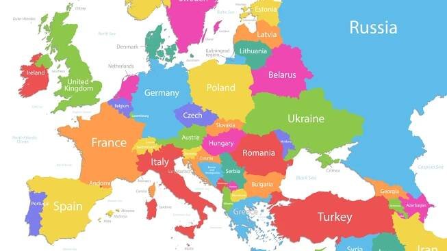 Důsledek mnohaletého tvrdošíjného používání výrazu Česká republika: Na mnoha zahraničních mapách jsme uvedeni nesmyslným Czech, protože víc se tam nevejde.