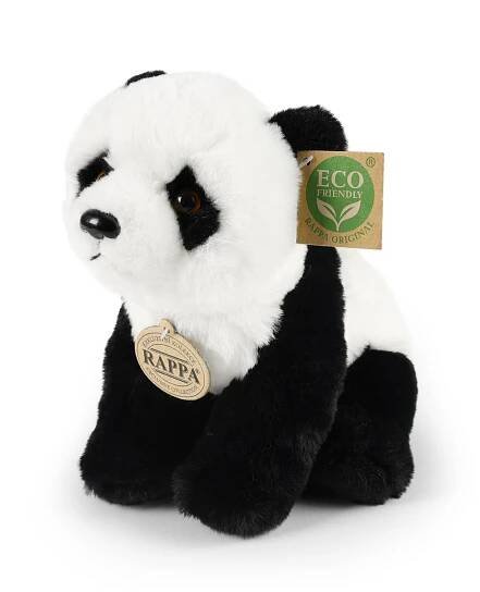 Rappa Plyšová panda sedící 23 cm SOFT COLLECTION, ECO-FRIENDLY