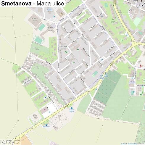 Smetanova - mapy | Kurzy.cz