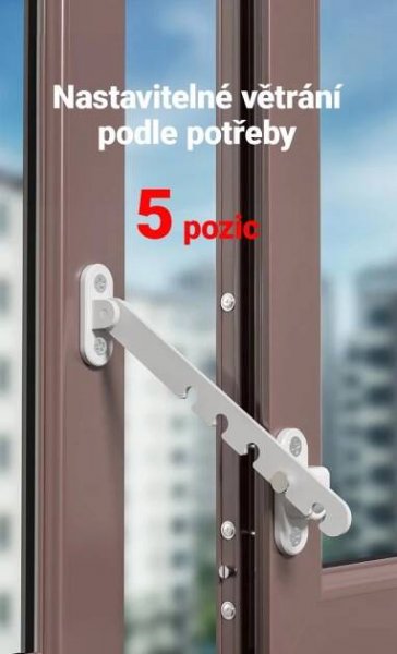 Kovová bezpečnostní pojistka do oken a balkonových dveří | E-safetyshop.eu