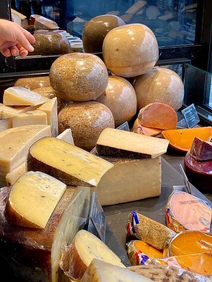 Selection of hard cheeses