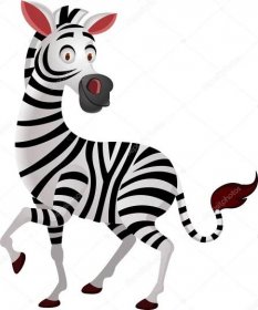 Stáhnout - Vektorová ilustrace kresleného filmu Zebra — Ilustrace