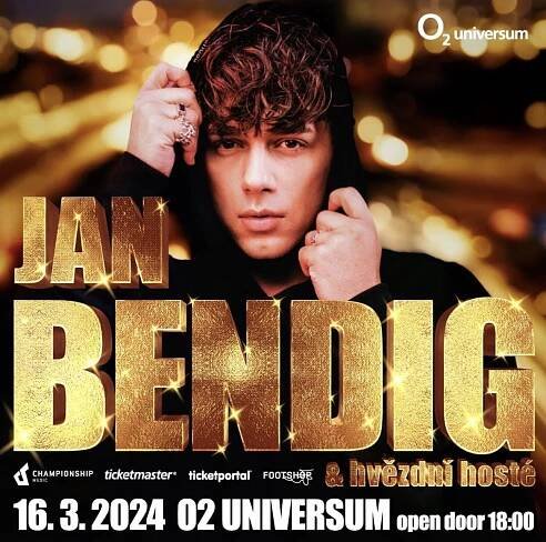 KONCERT: JAN BENDIG & hvězdní hosté /16.03.2024 (O2 UNIVERSUM Praha) *ČESKO*