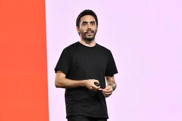 DANA POINT, CALIFORNIA - SEPTEMBER 26: Cristóbal Valenzuela, Co-Founder and CEO, Runway speaks onstage during Vox Media's 2023 Code Conference at The Ritz-Carlton, Laguna Niguel on September 26, 2023 in Dana Point, California. (Photo by Jerod Harris/Getty Images for Vox Media)