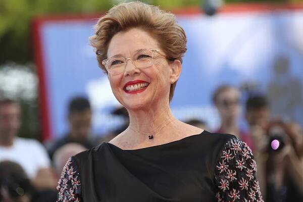 Actress and jury president Annette Bening poses for photographers at the premiere of the film 'Downsizing' which opens the 74th edition of the Venice Film Festival in Venice, Italy, Wednesday, Aug. 30, 2017. (Photo by Joel Ryan/Invision/AP)