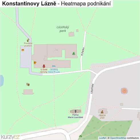 Mapa Konstantinovy Lázně - Firmy v obci.