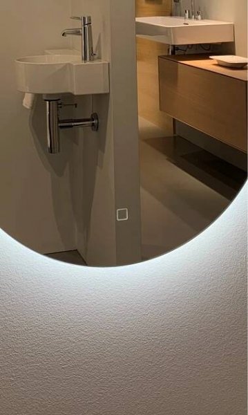 AMBIENTE OVAL se senzorem 100 x 50 cm s LED podsvícením po celém obvodu, IP44