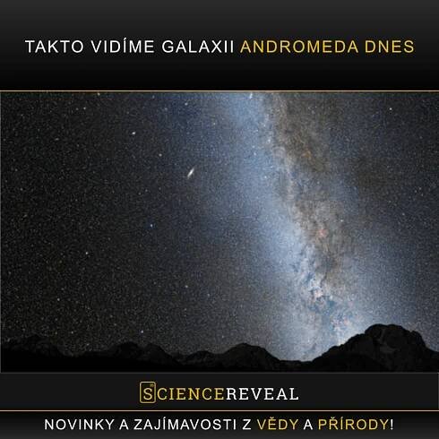 Pozoruhodné splynutí Mléčné dráhy s Andromedou | ScienceReveal.cz