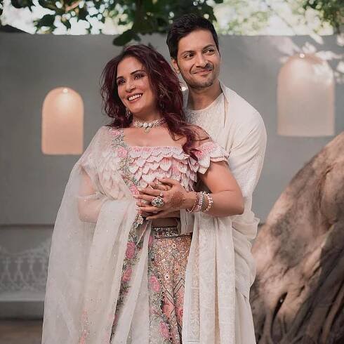 Richa Chadha's sangeet look is a lesson in day makeup for brides