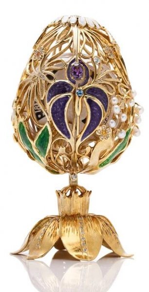 Originální klenot na téma Jaro se stříbrnou mincí Gustav Fabergé proof | Česká mincovna