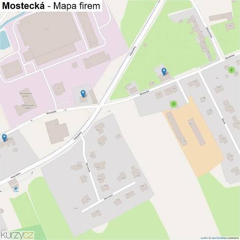 Mostecká - mapy | Kurzy.cz