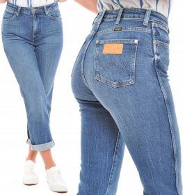 WRANGLER kalhoty MOM jeans RETRO STRAIGHT W25 L32