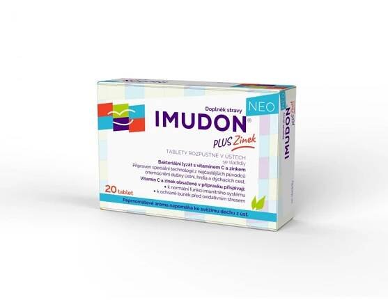 IMUDON® NEO + zinek 20 tablet rozp.v ústech