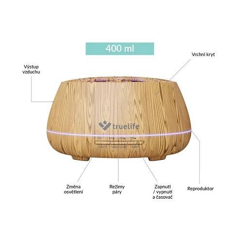Aroma difuzér a zvlhčovač vzduchu TrueLife AIR Diffuser D9 Smart se zabudovaným reproduktorem