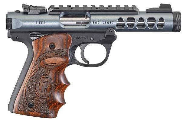 RUGER MARK IV 22/45 LITE .22LR 4.4" BULL AS TGT GRIPS GRAY