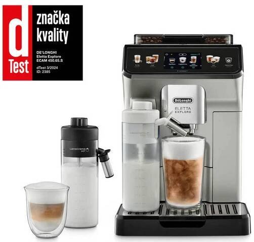 Automatický kávovar De'Longhi ECAM 450.65S stříbrná barva
