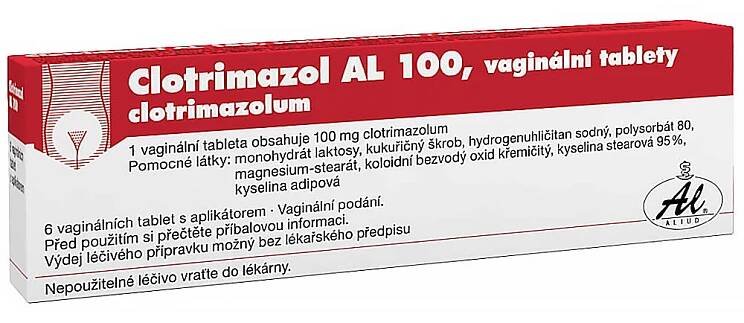 CLOTRIMAZOL pro záněty nižšími houbami tuba 6x100 mg