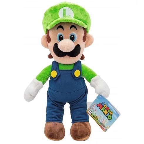 Simba Plyšová figurka Super Mario Luigi, 30 cm