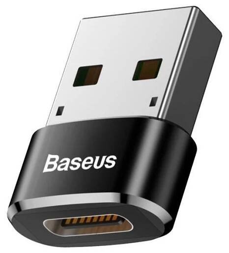 Zásuvkový adaptér USB-A - zásuvka USB Type-C Baseus 5A.