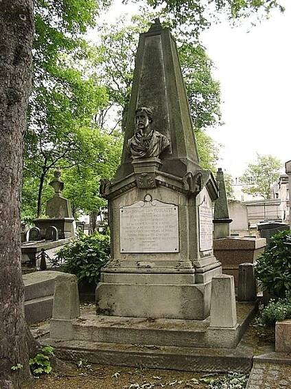 Grave of Jean Bernard Léon Foucault on Cimetière de Montmartre.