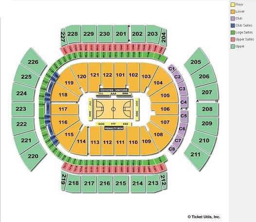 Gila River Arena, Glendale AZ - Seating Chart View