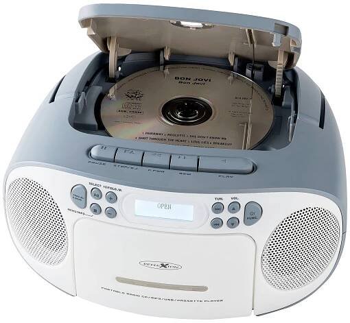 Reflexion neu RCR2260DAB/BL rádio s CD, DAB+, FM, DAB, AUX, CD, kazeta, USB, bílá, modrá