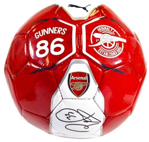 Míč Puma Fan Mini Arsenal FC s originálním podpisem Petra Čecha