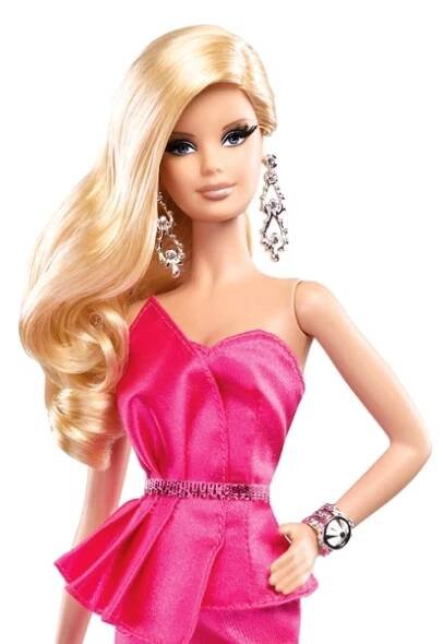 Barbie BCP86 Sběratelská kolekce - Růžové šaty