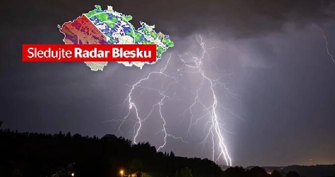 Bouřky v Česku: Muže v Liberci zabil strom. Další velmi silné přijdou, sledujte radar Blesku