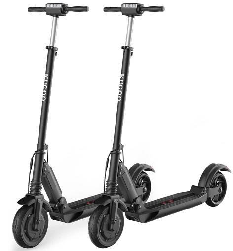 2PCS KUGOO S1 Folding Electric Scooter 350W Motor 8.0 Inch Tire Black