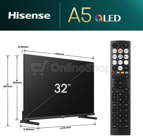 FHD QLED TV Hisense 32A5NQ