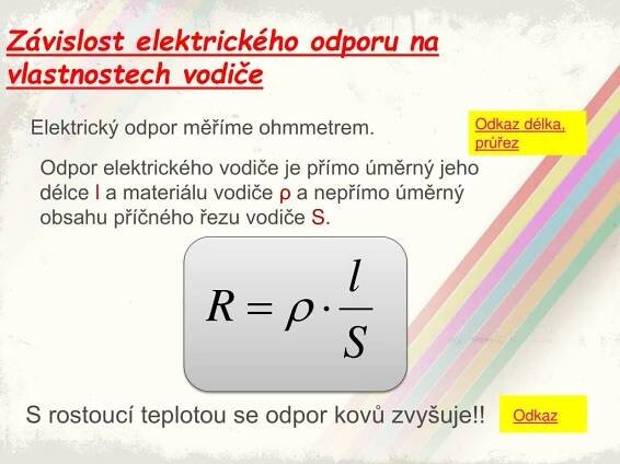 PPT - Elektrické jevy II. Ohmův zákon, řazení R v obvodech PowerPoint Presentation - ID:5811490