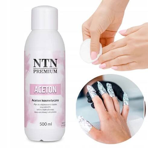 Aceton Kosmetický přípravek na odstranění laku Hybridní gel 500 ml