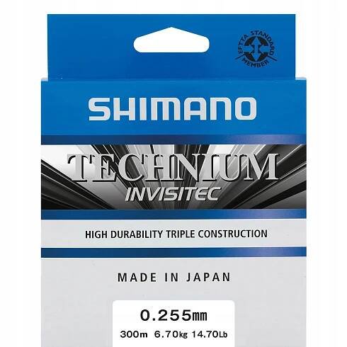 Vlasec Shimano Technium Invisitec 0,255 mm 300 m 6,70 kg