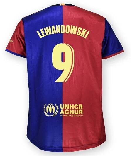 BARCELONA FC Replika dresu 24/25 Home Lewandowski - vel. XXL