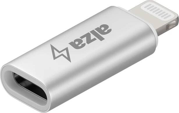 AlzaPower USB-C (F) to Lightning MFi (M) - stříbrná