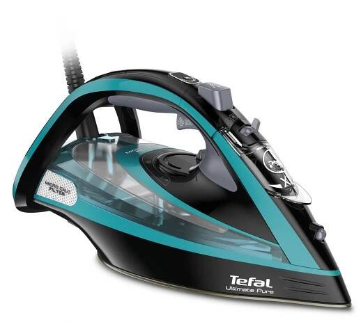 Tefal FV9844E0 Ultimate Pure černo-modrá / Napařovací žehlička / 3200 W
