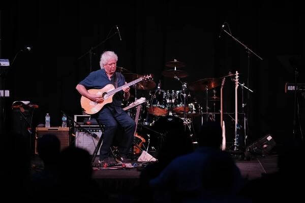 Richy Stano of Mindwalk plays the acoustic guitar at the Reilly Arts Center in Ocala, Fl.