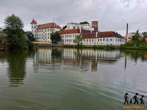 pohled na Jindřichův Hradec přes Malý Vajgar