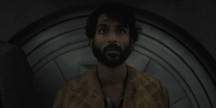 Avi Nash's Lukas enters the Vault with Bernard in Silo season 2 episode 7