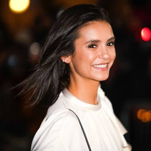 Nina Dobrev Learned How to Use a Curling Iron Live on Instagram — Video