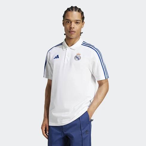 ADIDAS POLO DNA REAL MADRID (S) Tričko Pánské Bílé